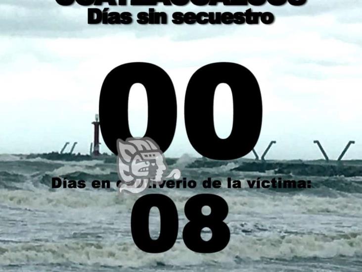 Víctima de secuestro en Coatzacoalcos cumple 8 días en cautiverio