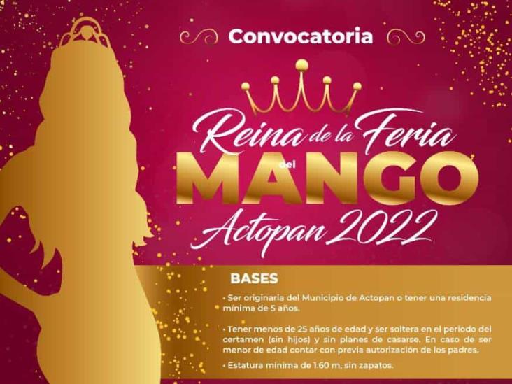 Ayuntamiento de Actopan abre convocatoria para Reina de la Feria del mango