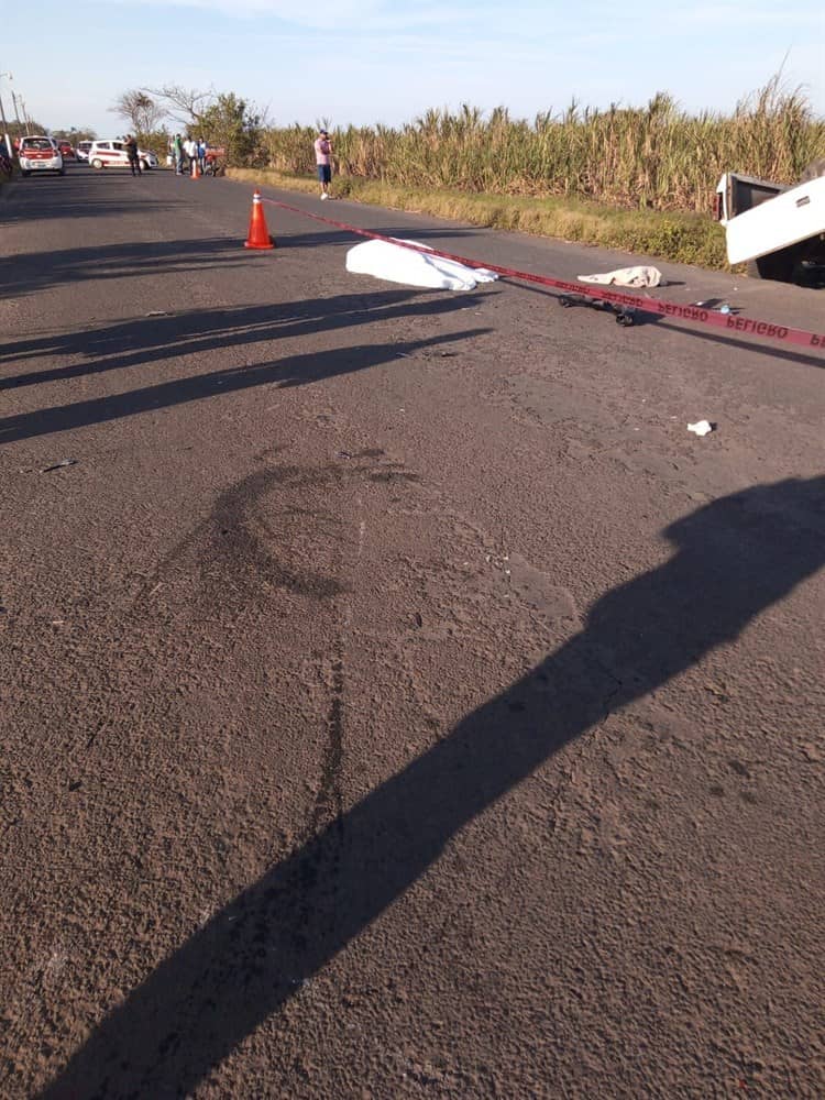 Fallece motociclista al perder el control sobre la carretera Lerdo de Tejada