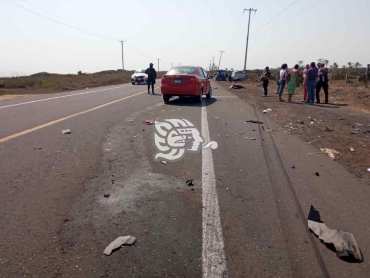 Se registra accidente sobre la carretera Antón Lizardo- Alvarado