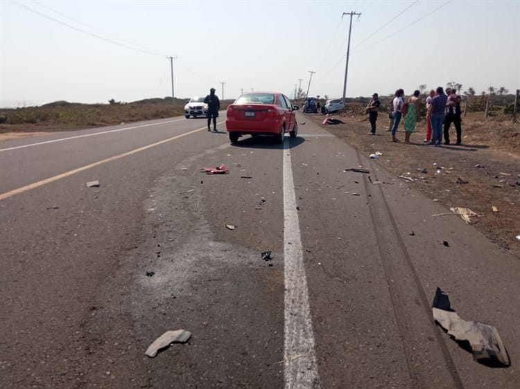 Se registra accidente sobre la carretera Antón Lizardo- Alvarado