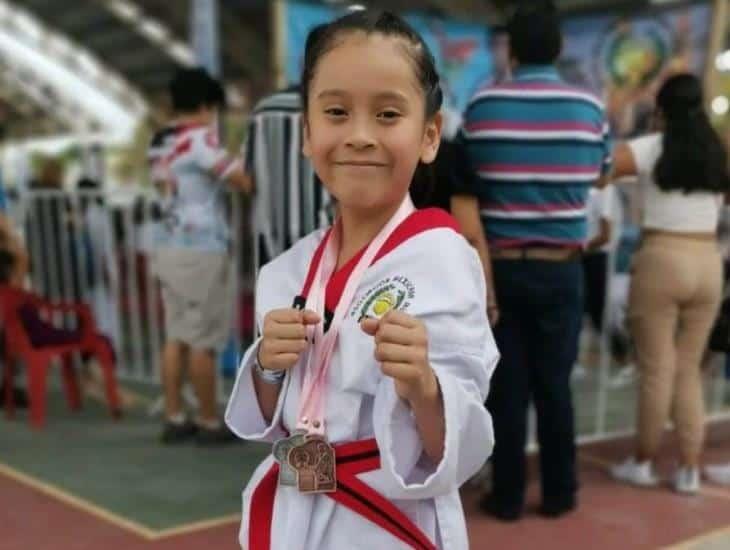 Bárbara García Meza se prepara para el Abierto de Tae Kwon Do