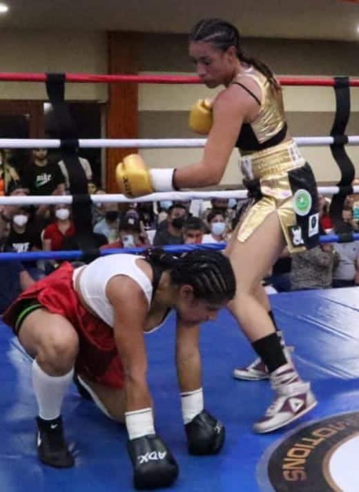 Litzy “La Bomba” Vázquez noqueó a Chocolatita Rousell en su debut profesional