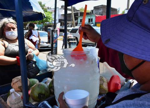 Sensaciones de hasta 42 grados en Coatzacoalcos;  PC pide evitar golpe de calor