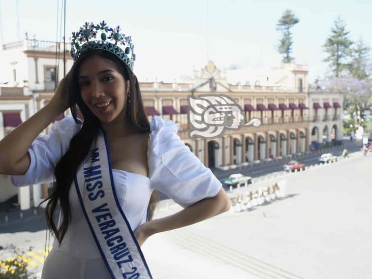 Con belleza e inteligencia, Diana busca poner en alto a Veracruz en Miss México