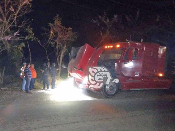 Se estaba chamuscando en la carretera estatal Misantla a Martínez