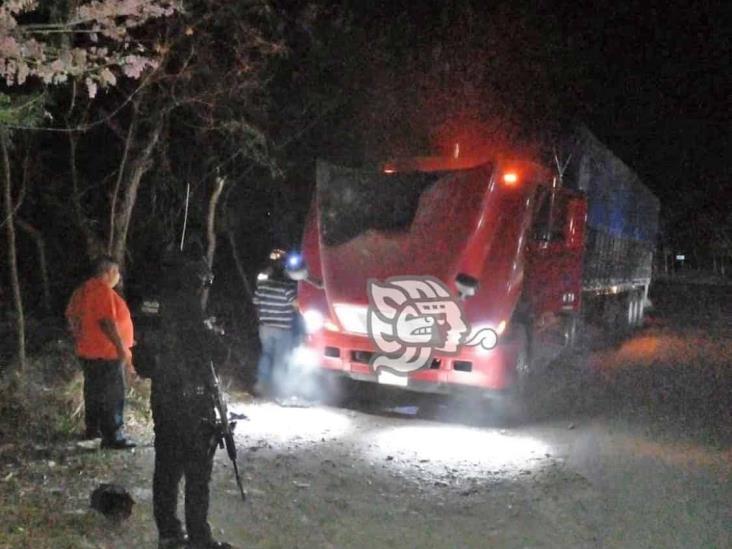 Se estaba chamuscando en la carretera estatal Misantla a Martínez