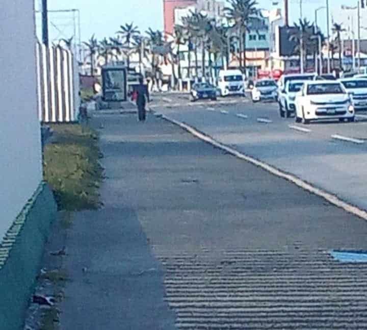 Alertan por sujeto presuntamente armado que camina sobre el Bulevar Ruiz Cortines