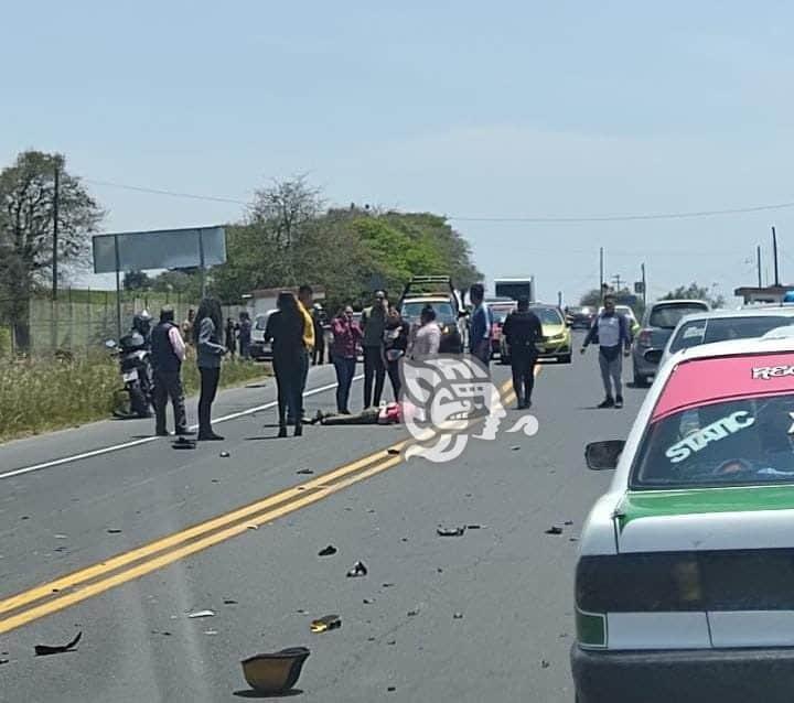 Mujer viajaba en moto y muere arrollada por un auto en La Joya