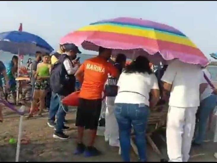 Turista estuvo a punto de ahogarse en Playas Regatas en Veracruz