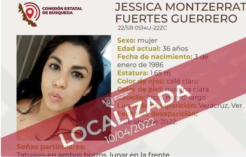 Hallan a mujer desaparecida en Veracruz