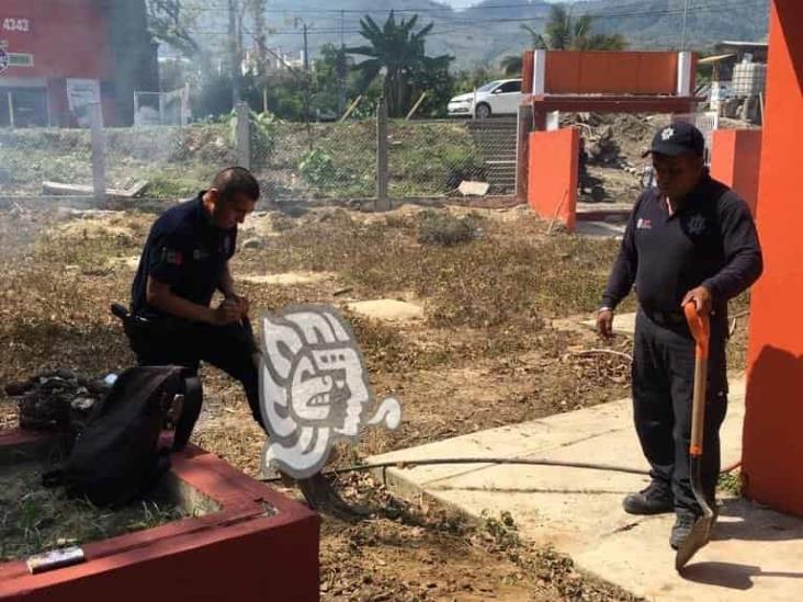 En zona de alto riesgo, alumnos en jardín de niños Totonacapan, en Coyutla