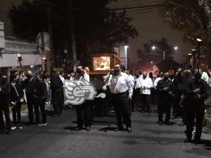 Tras dos años, católicos realizan procesión del silencio en Xalapa