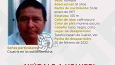 Piden ayuda en Tatahuicapan para encontrar a Juan Hernández Bautista