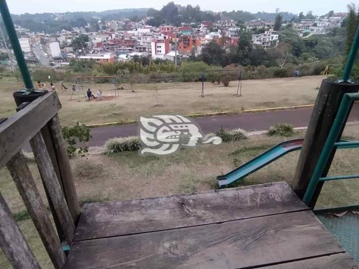 Parque La Loma en Xalapa, de ser disputado por autoridades a estar olvidado