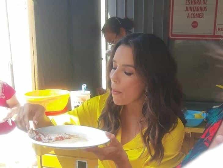 Captan a Eva Longoria en el Festival de la Gorda y la Picada en Veracruz