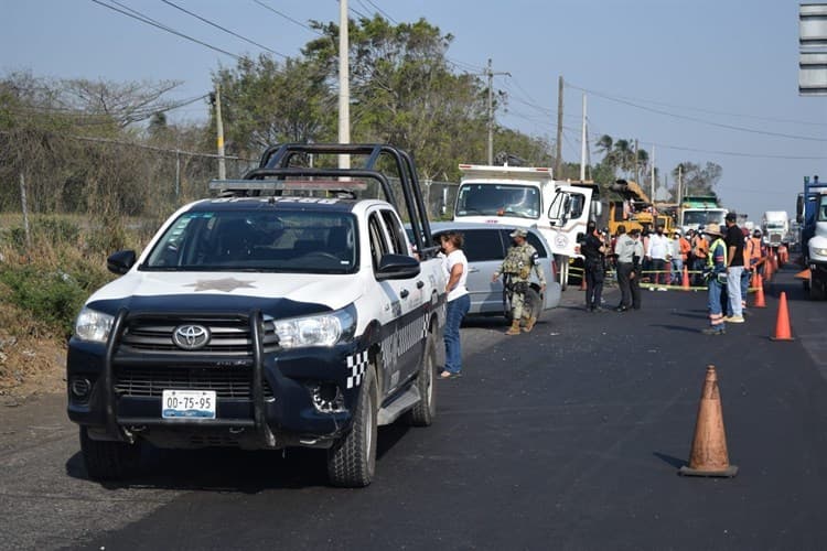 Trabajador muere atropellado sobre la carretera Veracruz-Xalapa