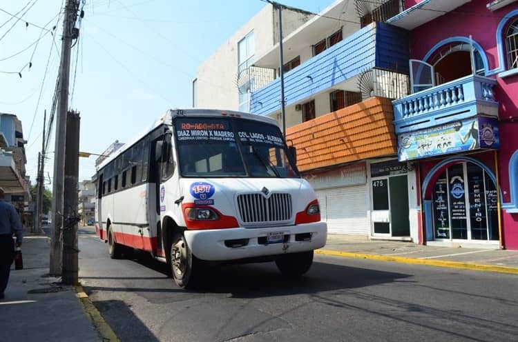 Conductores del transporte público en Veracruz exigen mejora para las unidades