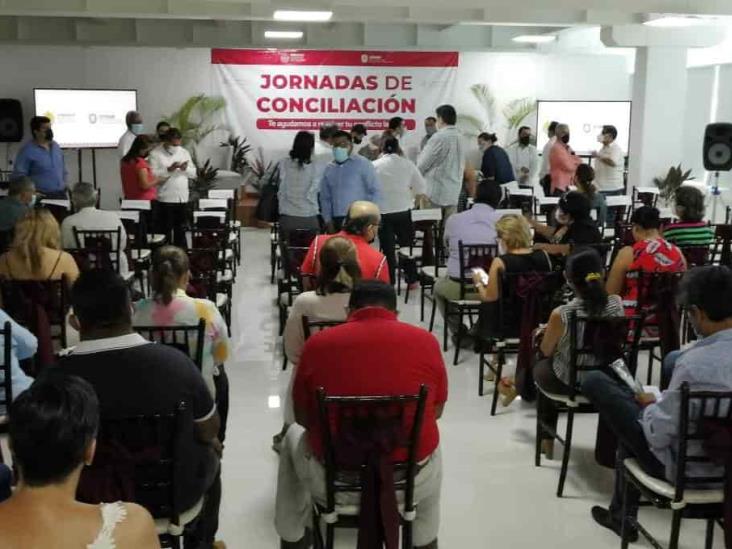 Concluyen jornadas de conciliados en Coatza; logran solucionar un 10%  del rezago