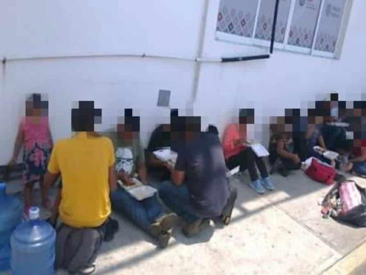 Autoridades resguardan a 40 migrantes de Guatemala, Honduras y El Salvador