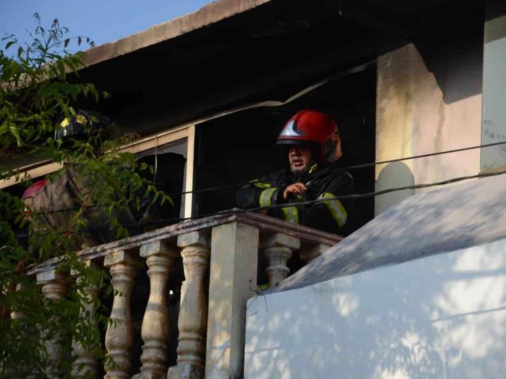 Se registró un incendio en vivienda sobre la Avenida La Fragua en Veracruz