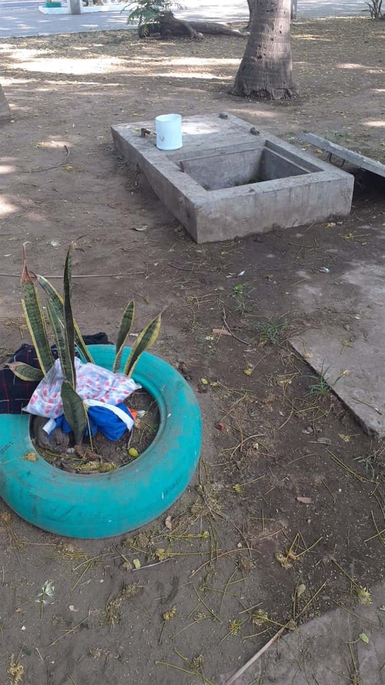 Vecinos reportan que hay muchas personas viviendo en el parque Zaragoza, en Veracruz