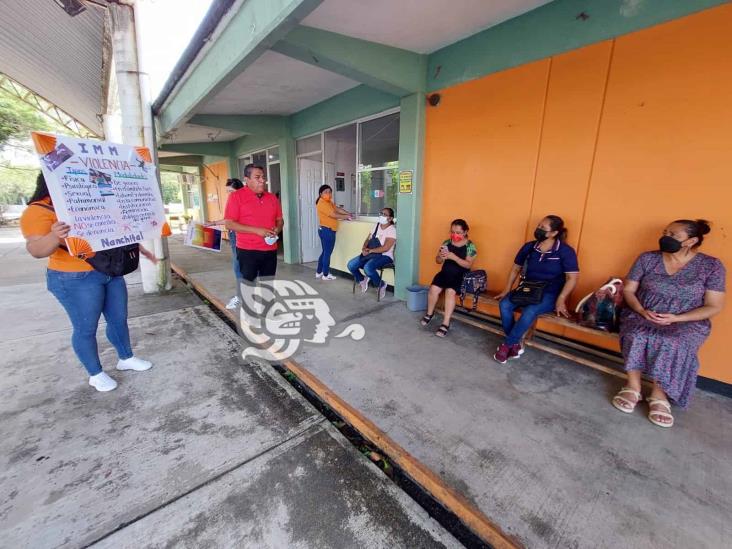 Coloca violentometros IMM en diferentes sectores de Nanchital 