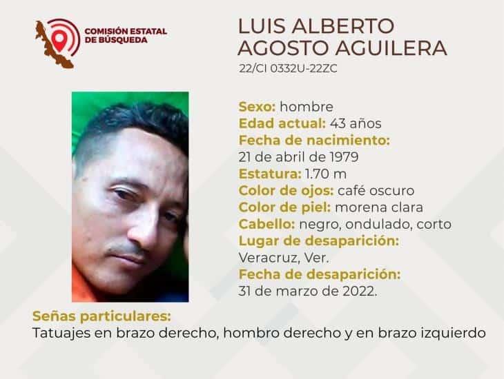 ¡Sigue desaparecido! Sin localizar a hombre de 43 años en el Puerto de Veracruz