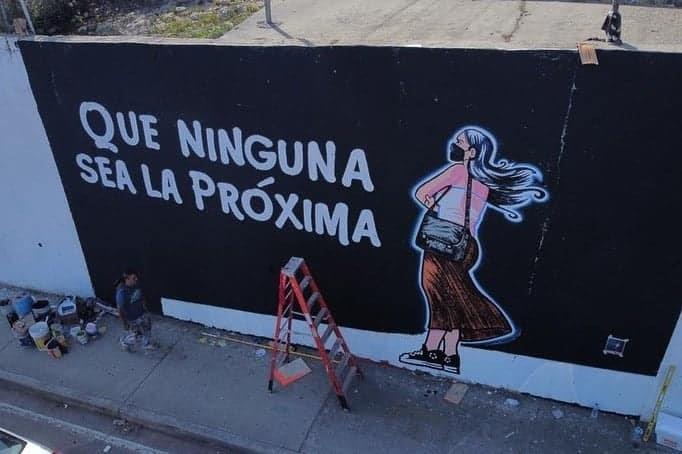 Artistas urbanos de Tijuana realizan mural en honor a Debanhi