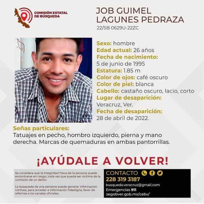 Desaparece joven de 26 años en Veracruz