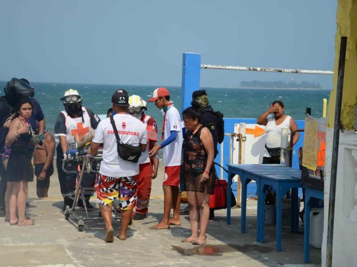 Rescatan a dos menores de ahogarse en playas del Villa del Mar en Veracruz