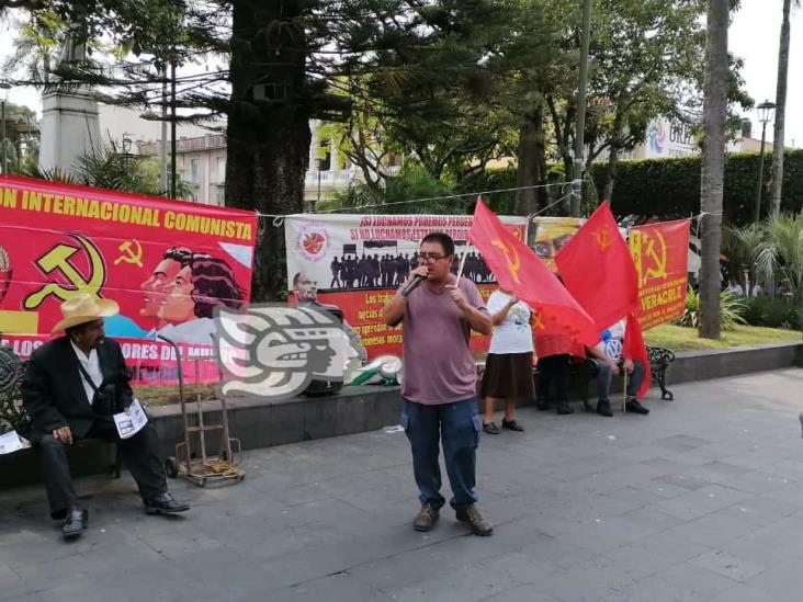 Sindicatos y agrupaciones conmemoran Día del Trabajo y externan exigencias en Orizaba