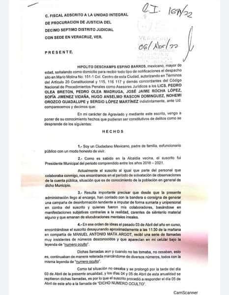 Exalcalde de Medellín de Bravo denuncia extorsión; le pedían 7 mdp
