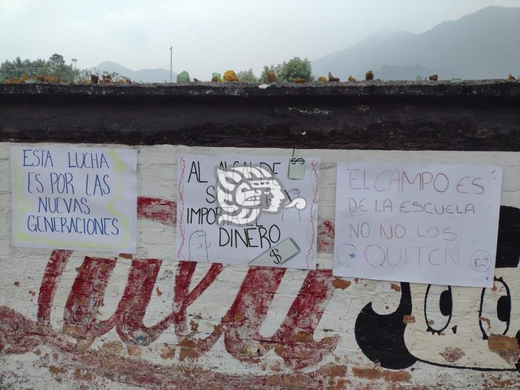 Temor en escuela de Río Blanco por posible despojo del ayuntamiento