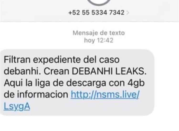 ¡Alerta! Difunden mensajes sobre el caso Debanhi para robar datos personales