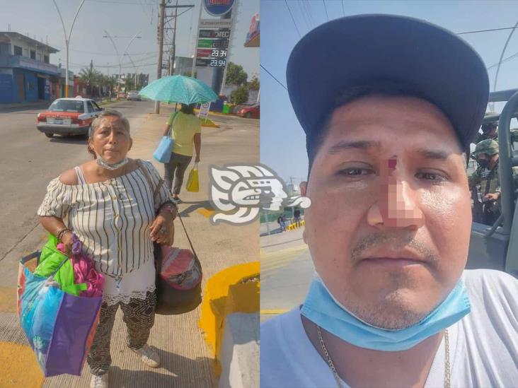 Mujer habría atacado con un escombro a joven oluteco