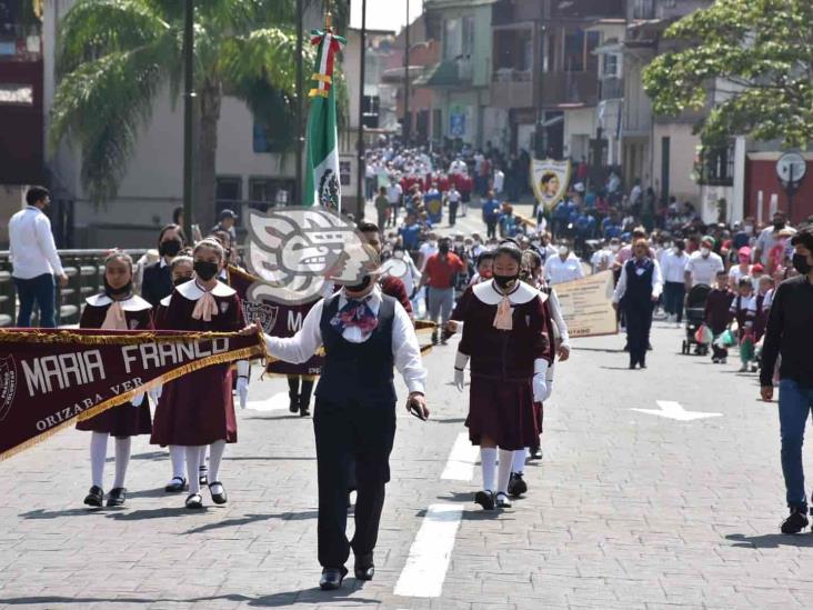 Con desfile, recuerdan en Orizaba 160 años de la Batalla de Puebla