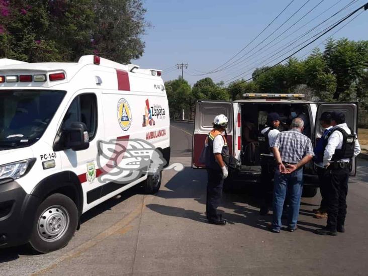 Chocan dos autobuses de pasaje urbano en Las Trancas de Xalapa; reportan 3 lesionados