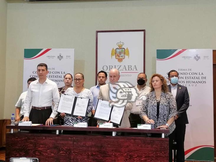 CEDH y Ayuntamiento de Orizaba signan convenio en pro de derechos de ciudadanos
