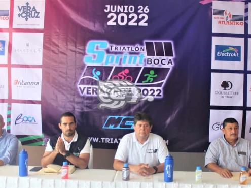 Presentan Triatlón Sprint Boca 2022