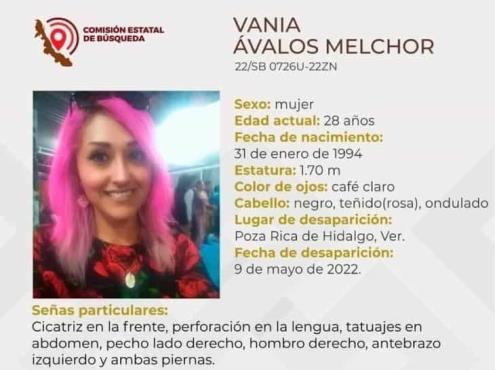 ¿La has visto? Vania, de 28 años, desapareció en Poza Rica