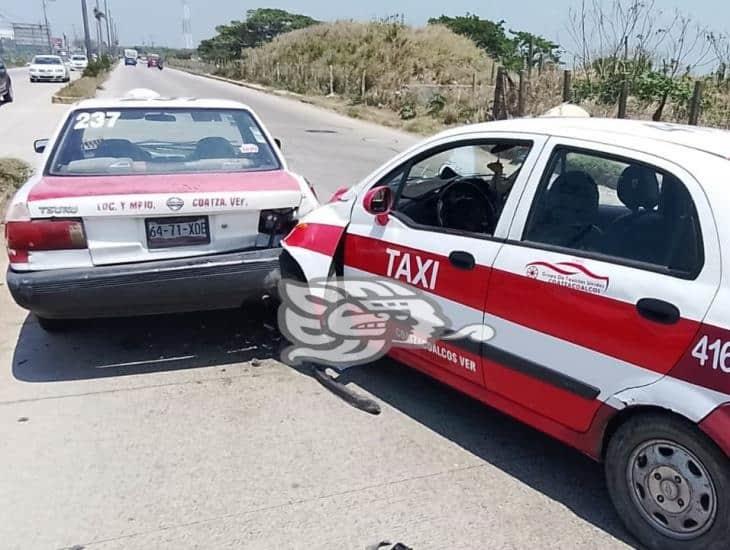 Choque por alcance en la carretera a Barrillas, una mujer lesionada