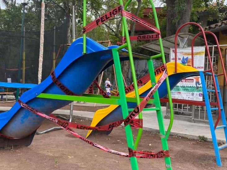 ¿Dónde jugarán los niños; autoridades descuidan parques de Xalapa