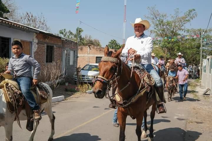 Cabalgan en honor a San Isidro en Cantarranas