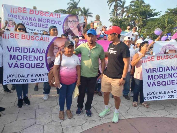 Familiares y amigos marchan por desaparición de Viridiana Moreno en Cardel