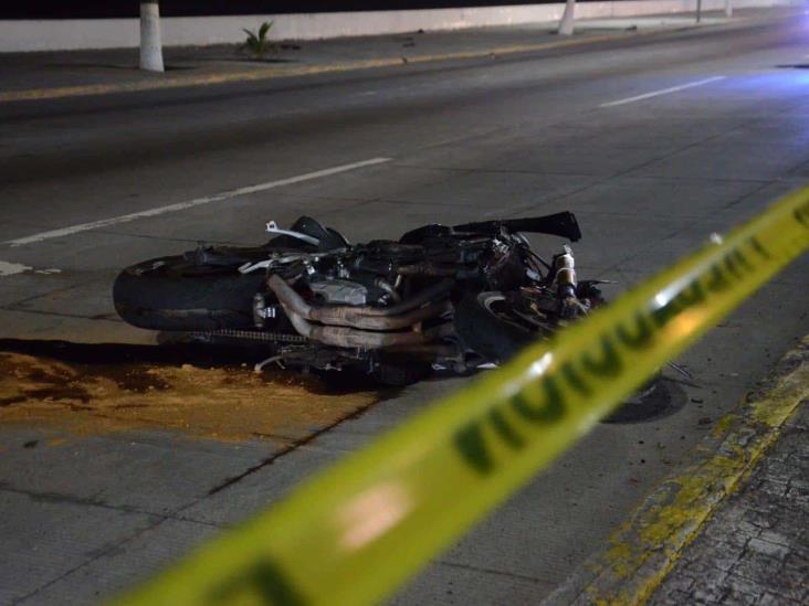 Fallece motociclista que iba a exceso de velocidad sobre bulevar de Boca del Río