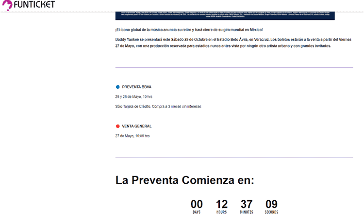 Fans de Daddy Yankee en Veracruz hacen fila virtual para adquirir los boletos