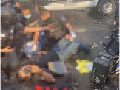 Xalapa: motociclista choca contra automóvil en crucero de Américas y Niños Héroes