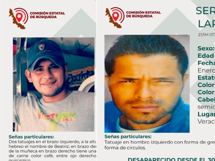 Familias continúan la búsqueda de Ángel y Sergio que desaparecieron en Veracruz