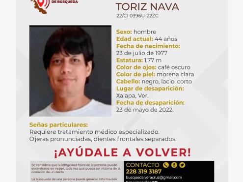 Desaparece Óscar en Xalapa; requiere medicación